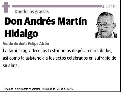 MARTIN HIDALGO,ANDRES