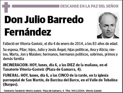 BARREDO FERNANDEZ,JULIO