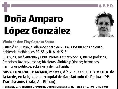 LOPEZ GONZALEZ,AMPARO