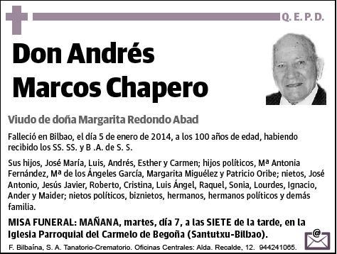 MARCOS CHAPERO,ANDRES