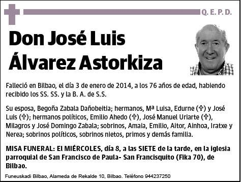 ALVAREZ ASTORKIZA,JOSE LUIS