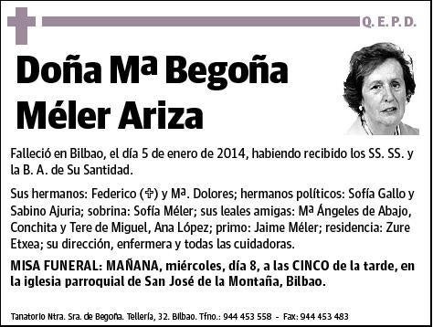 MÉLER ARIZA,Mª BEGOÑA