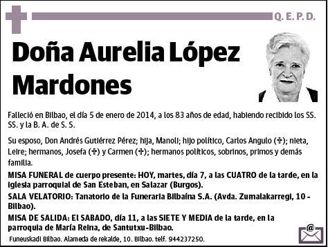 LOPEZ MARDONES,AURELIA