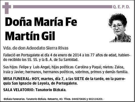 MARTIN GIL,MARIA FE