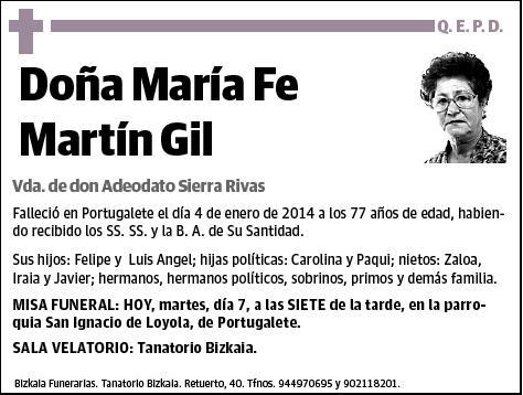 MARTIN GIL,MARIA FE