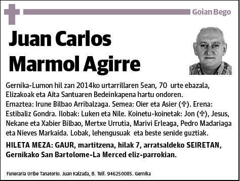 MARMOL AGIRRE,JUAN CARLOS