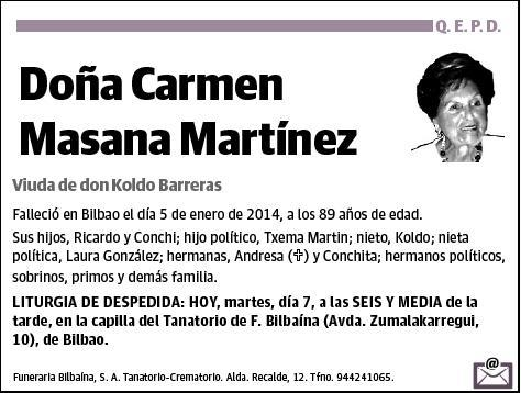 MASANA MARTINEZ,CARMEN