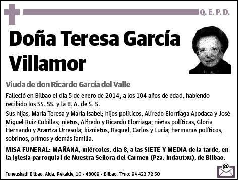 GARCIA VILLAMOR,TERESA