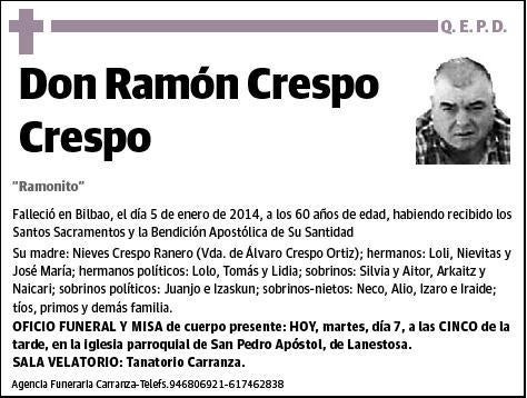 CRESPO CRESPO,RAMON