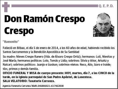 CRESPO CRESPO,RAMON