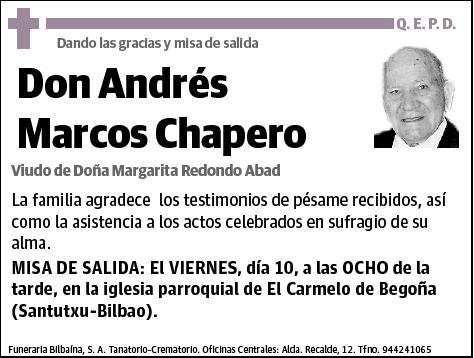 MARCOS CHAPERO,ANDRES