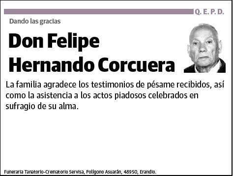 HERNANDO CORCUERA,FELIPE