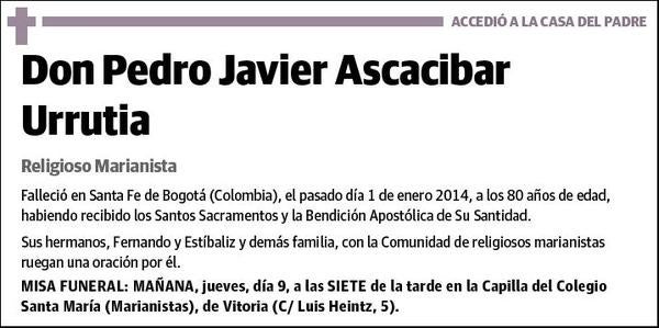 ASCACIBAR URRUTIA,PEDRO JAVIER