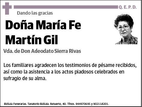 MARTIN GIL,MARIA FE