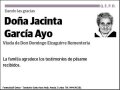 GARCIA AYO,JACINTA