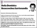 BEASCOECHEA SARRIONANDIA,DOMINICA
