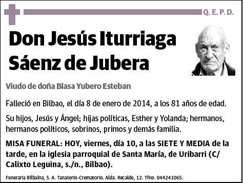 ITURRIAGA SAENZ DE JUBERA,JESUS