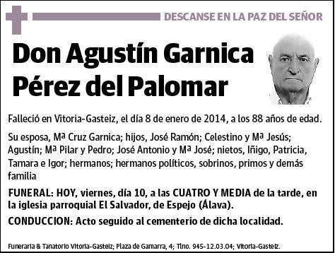 GARNICA PEREZ DEL PALOMAR,AGUSTIN