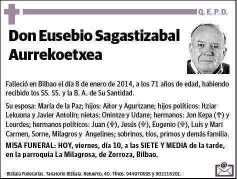 SAGASTIZABAL AURREKOETXEA,EUSEBIO