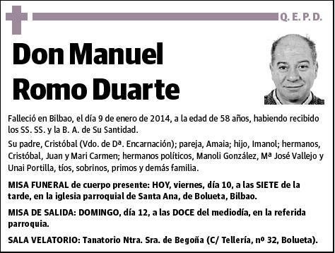 ROMO DUARTE,MANUEL