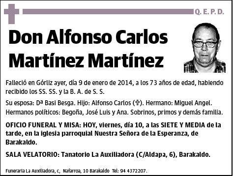 MARTINEZ MARTINEZ,ALFONSO CARLOS