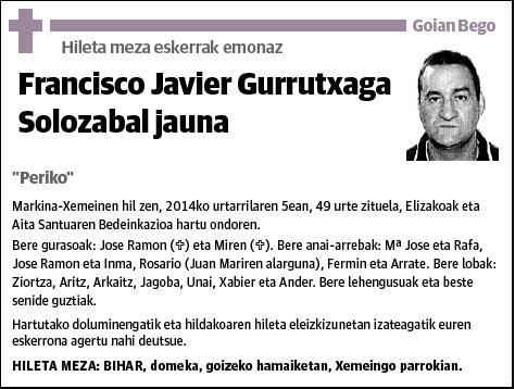 GURRUTXAGA SOLOZABAL,FRANCISCO JAVIER