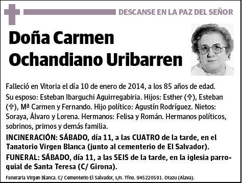 OCHANDIANO URIBARREN,CARMEN