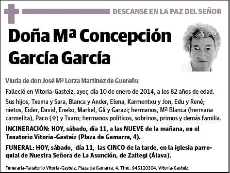 GARCIA GARCIA,Mª CONCEPCION