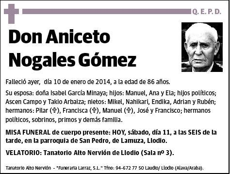 NOGALES GOMEZ,ANICETO