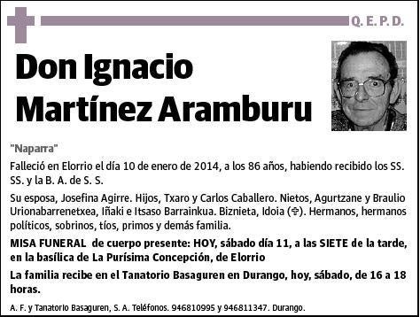 MARTINEZ ARAMBURU,IGNACIO