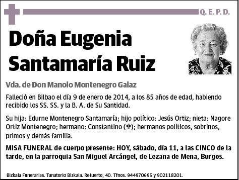 SANTAMARIA RUIZ,EUGENIA