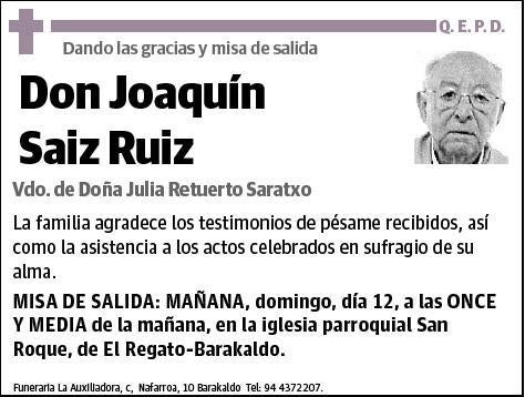 SAIZ RUIZ,JOAQUIN