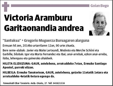 ARAMBURU GARITAONANDIA,VICTORIA