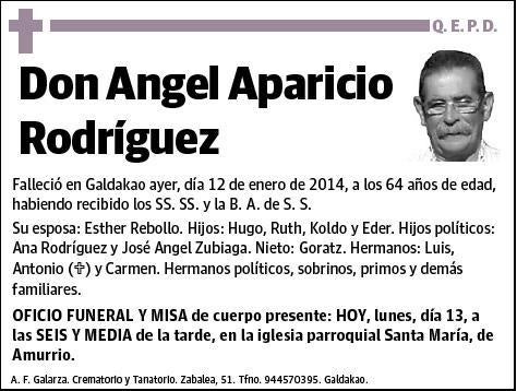 APARICIO RODRIGUEZ,ANGEL