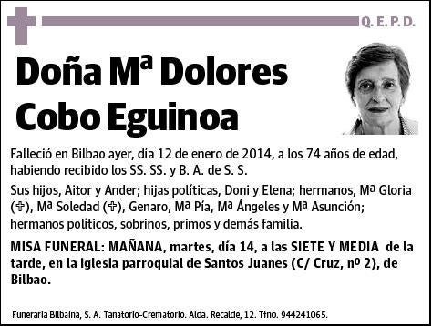 COBO EGUINOA,Mª DOLORES