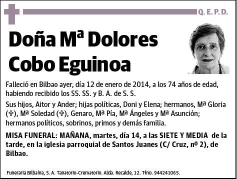 COBO EGUINOA,Mª DOLORES