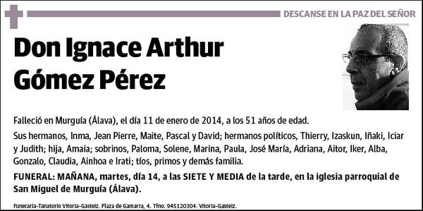 GOMEZ PEREZ,IGNACE ARTHUR