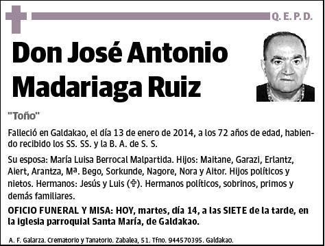 MADARIAGA RUIZ,JOSE ANTONIO