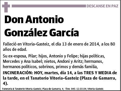 GONZALEZ GARCIA,ANTONIO