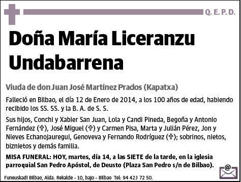 LICERANZU UNDABARRENA,MARIA