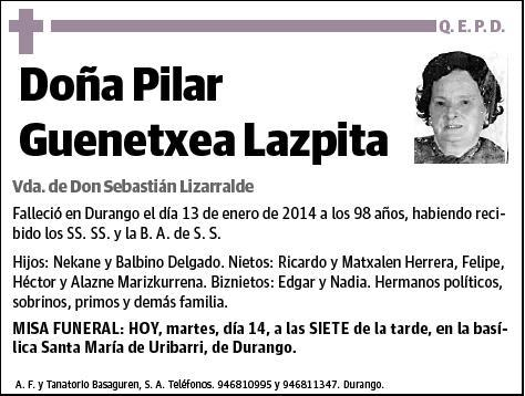 GUENETXEA LAZPITA,PILAR