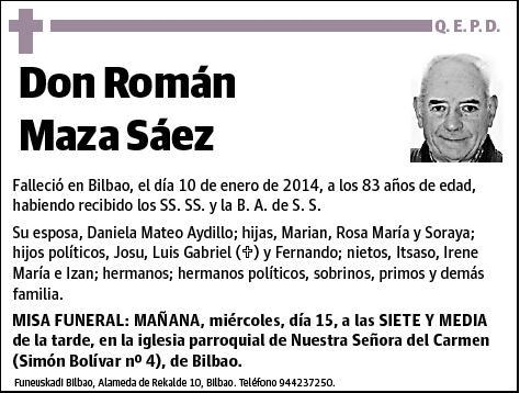 MAZA SAEZ,ROMAN