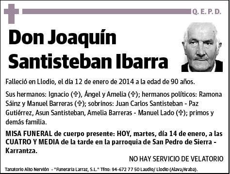 SANTISTEBAN IBARRA,JOAQUIN