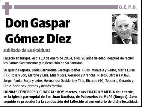 GOMEZ DIEZ,GASPAR