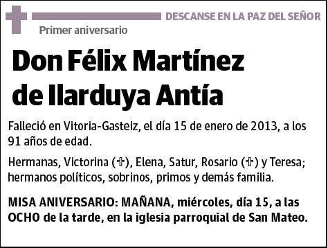 MARTINEZ DE ILARDUYA ANTIA,FELIX