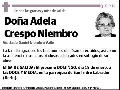 CRESPO NIEMBRO,ADELA