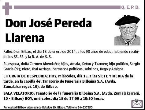 PEREDA LLARENA,JOSE