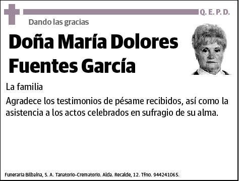 FUENTES GARCIA,MARIA DOLORES