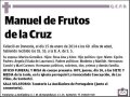 DE FRUTOS DE LA CRUZ,MANUEL