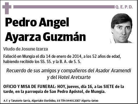 AYARZA GUZMAN,PEDRO ANGEL